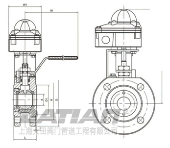 信號球閥外形結(jié)構圖