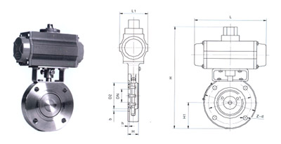GIQ氣動(dòng)高真空蝶閥結(jié)構(gòu)圖 GIQ氣動(dòng)高真空蝶閥結(jié)構(gòu)圖